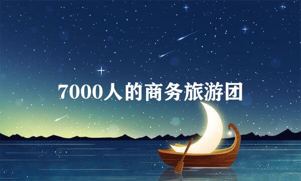 7000人的商务旅游团