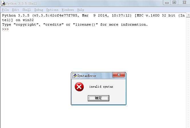python 中 出现 invalid syntax 是什么意思 我是新手 求告知。