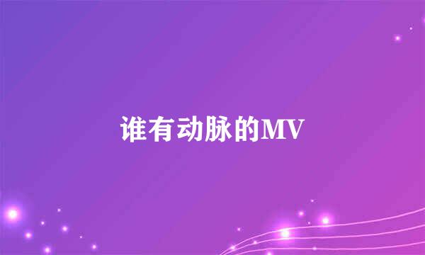 谁有动脉的MV