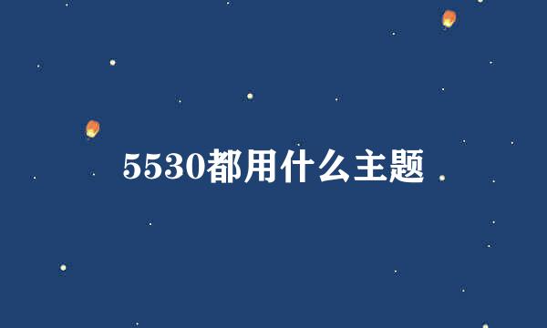 5530都用什么主题