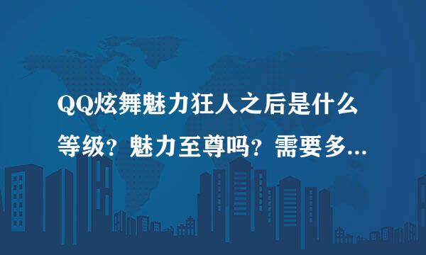 QQ炫舞魅力狂人之后是什么等级？魅力至尊吗？需要多少魅力值？