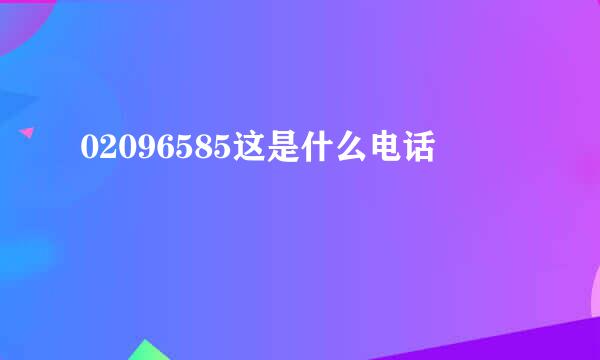 02096585这是什么电话