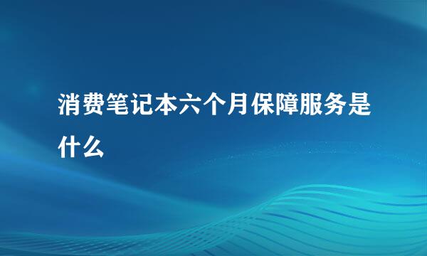 消费笔记本六个月保障服务是什么