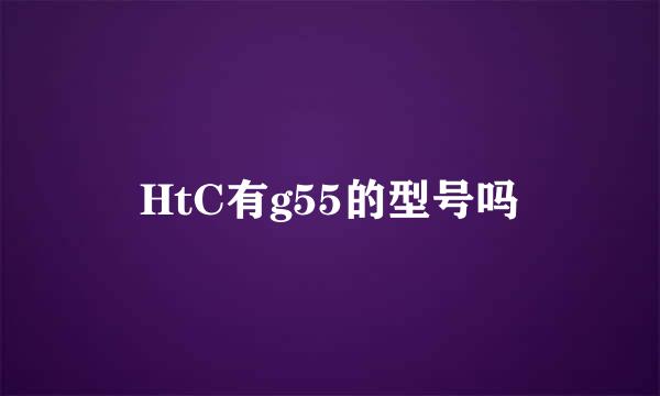 HtC有g55的型号吗