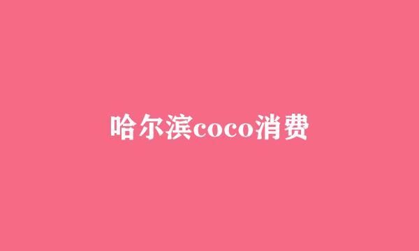 哈尔滨coco消费