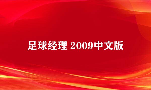 足球经理 2009中文版