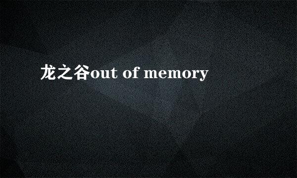 龙之谷out of memory