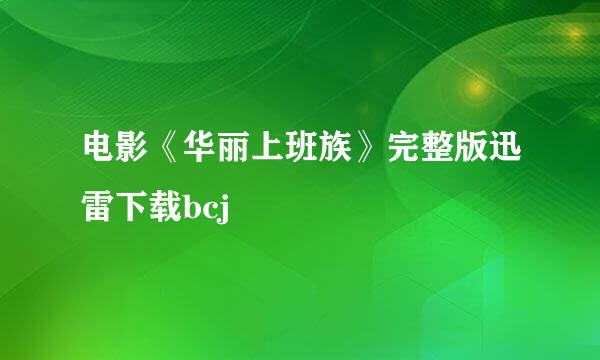 电影《华丽上班族》完整版迅雷下载bcj