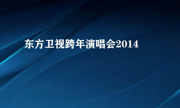 东方卫视跨年演唱会2014