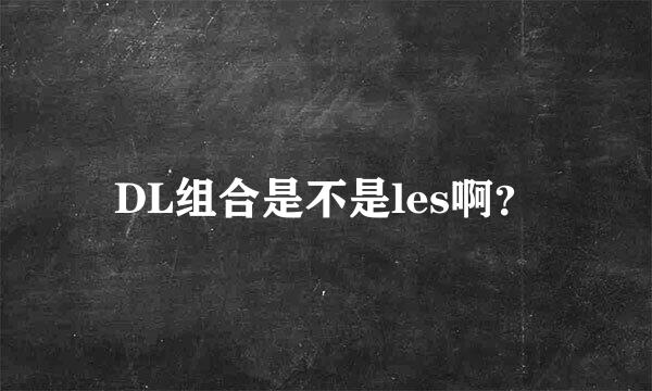 DL组合是不是les啊？