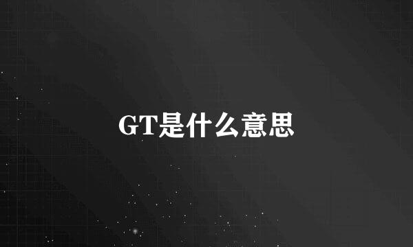 GT是什么意思