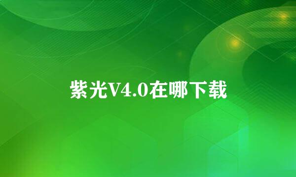 紫光V4.0在哪下载