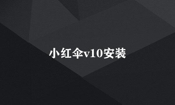 小红伞v10安装