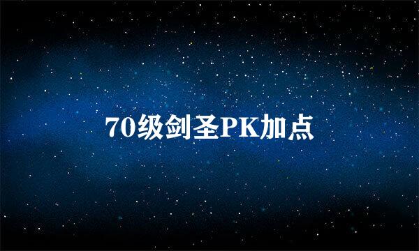 70级剑圣PK加点