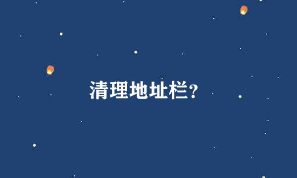 清理地址栏？