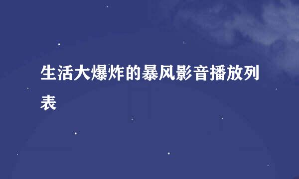 生活大爆炸的暴风影音播放列表