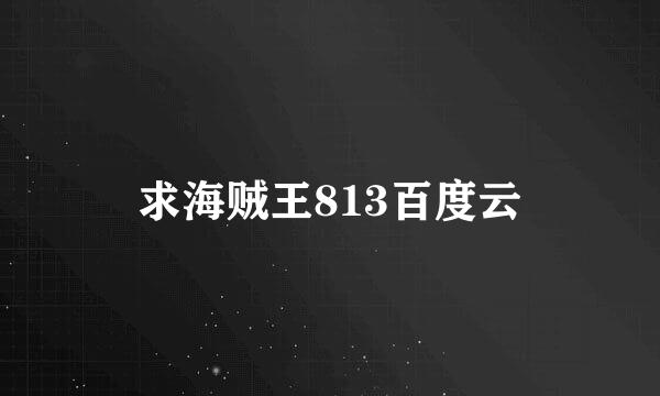 求海贼王813百度云