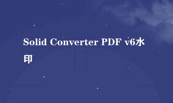 Solid Converter PDF v6水印