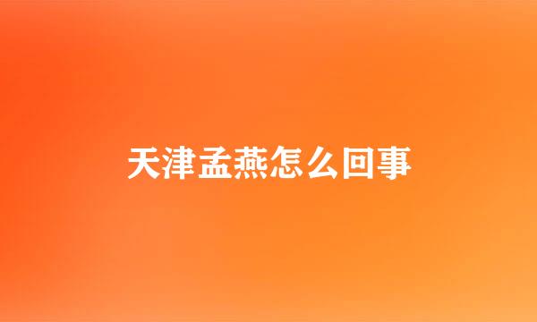 天津孟燕怎么回事