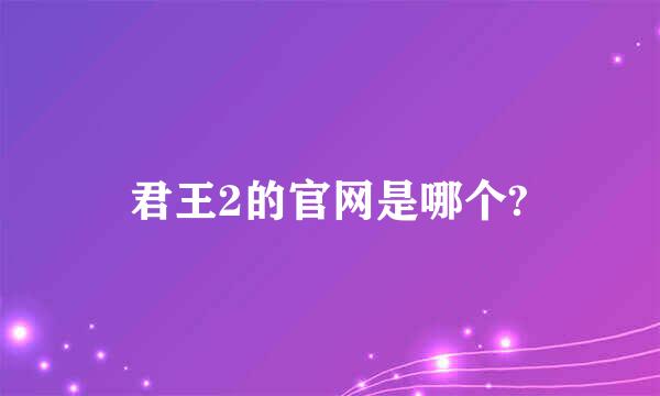 君王2的官网是哪个?