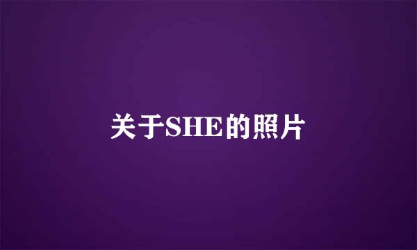 关于SHE的照片