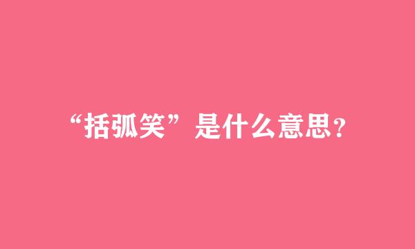 “括弧笑”是什么意思？