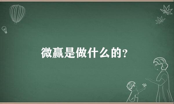 微赢是做什么的？