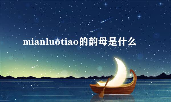 mianluotiao的韵母是什么