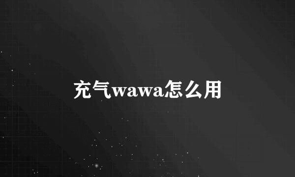 充气wawa怎么用