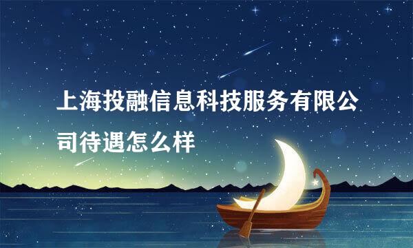 上海投融信息科技服务有限公司待遇怎么样