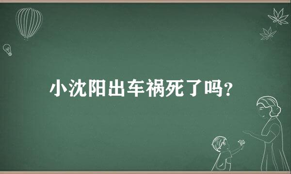 小沈阳出车祸死了吗？