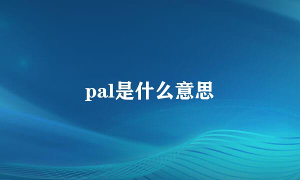 pal是什么意思