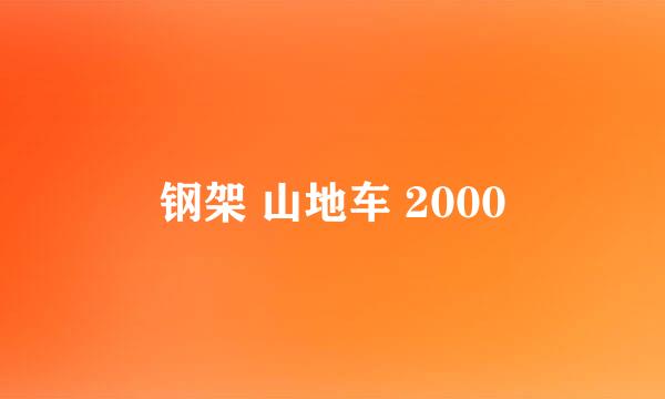 钢架 山地车 2000