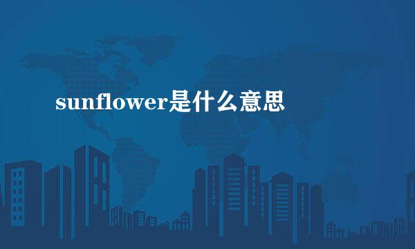 sunflower是什么意思