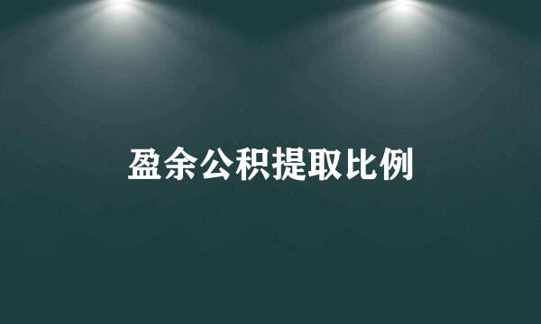 盈余公积提取比例