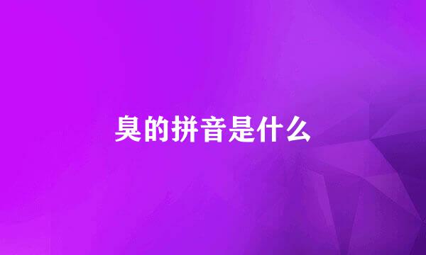 臭的拼音是什么