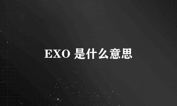 EXO 是什么意思