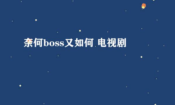 奈何boss又如何 电视剧