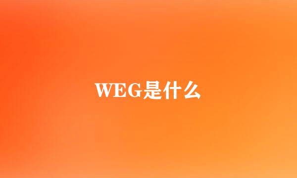 WEG是什么