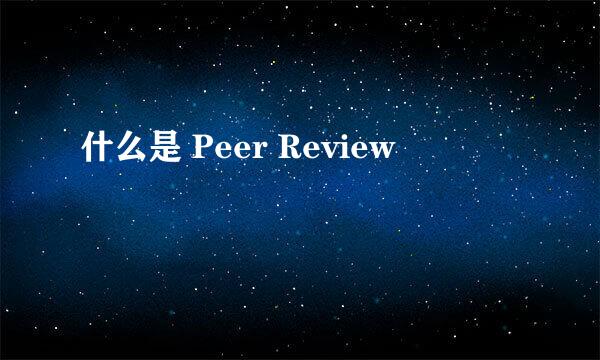 什么是 Peer Review