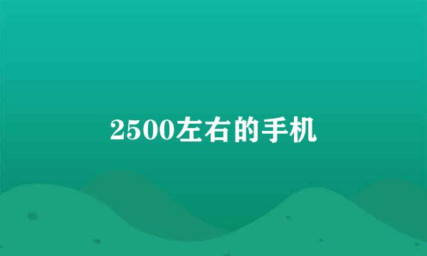 2500左右的手机