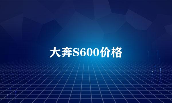 大奔S600价格