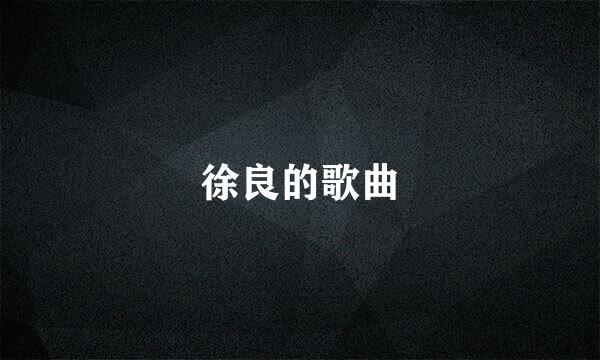 徐良的歌曲