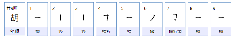 胡组词有哪些两字