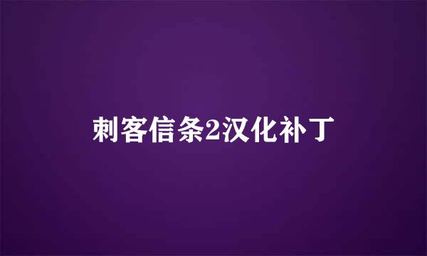 刺客信条2汉化补丁