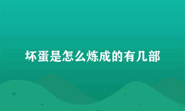 坏蛋是怎么炼成的有几部