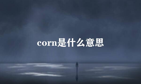 corn是什么意思