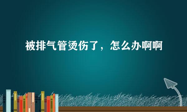 被排气管烫伤了，怎么办啊啊