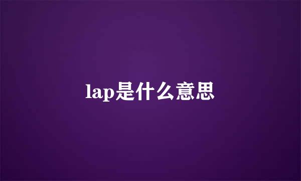 lap是什么意思