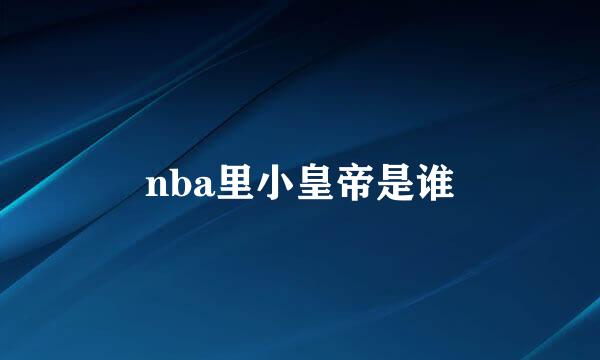 nba里小皇帝是谁